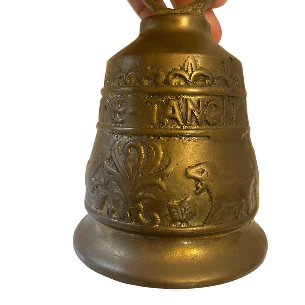 Vintage Brass Monastery Church Bell Rustic Old World Charm - Picture 8 of 13